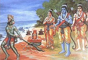 Information of 24 Theerthas in Rameswaram and story behind Hanumath Kundam Formation